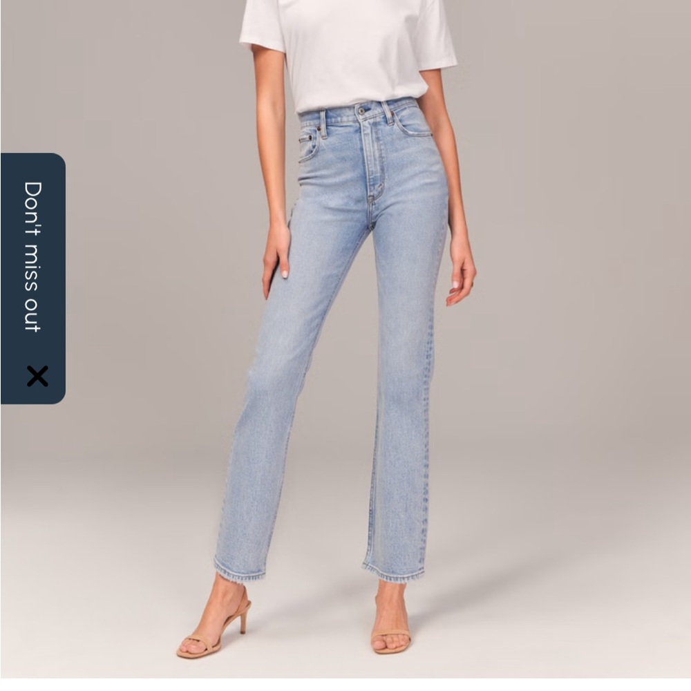Abercrombie & Fitch Light Blue High Rise Jeans